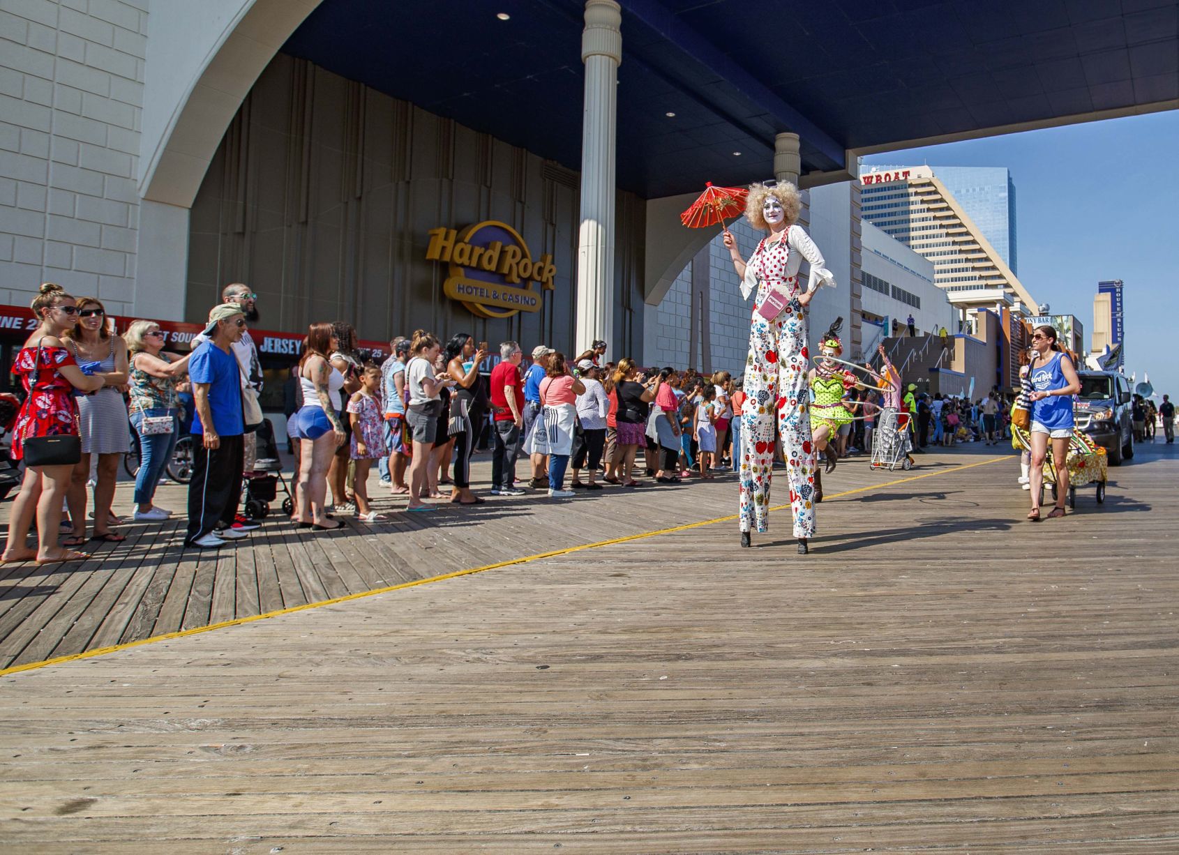 Hard Rock celebrated its one-year anniversary with Boardwalk parade